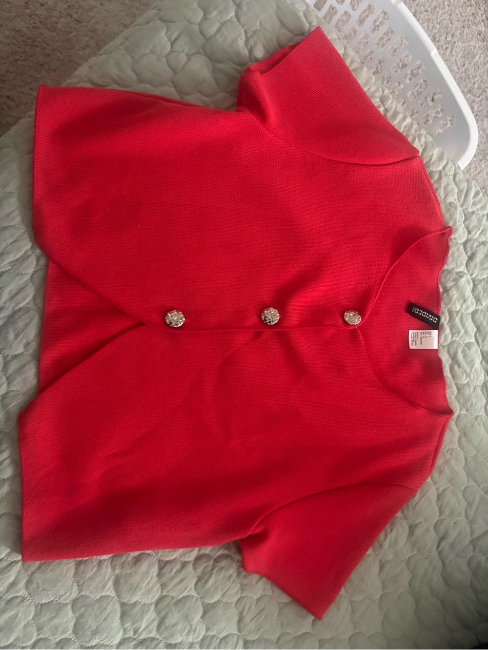 H&M Red Knit Button-Front Cardigan - Picture 2 of 2